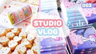 STUDIO VLOG EP.3 // unboxing sakura merch, how i quality check inventory, new packaging and more!
