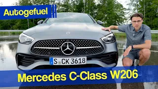 all-new Mercedes C-Class driving REVIEW W206 2022