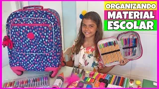 ORGANIZANDO MEU MATERIAL ESCOLAR 2018 - ARRUMANDO MOCHILA, ESTOJO E CADERNOS PARA VOLTA ÀS AULAS