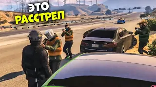 СЕНЮ ОСТАНОВИЛИ И ПРОСТО РАССТРЕЛЯЛИ В GTA RP