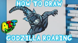 How to Draw GODZILLA ROARING!!