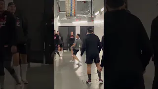 NJ Devils Jesper Bratt BEHIND THE SCENES Pregame Soccer With the Boys #njdevils #reel #reels