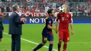 Jordi Alba vs Arjen Robben :) FC Bayern : FC Barcelona - Championsleague Semifinal