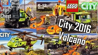 New Lego City 2016 Volcano Sets