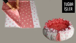 Babynest Round Baby Bed Cutting and Sewing | Tuğba İşler