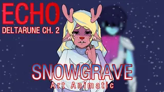 ECHO - deltarune chapter 2 art animatic (snowgrave spoilers) [FLASHING LIGHTS WARNING]