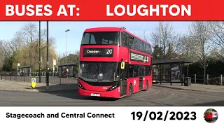 London buses at Loughton Station 19/02/2023