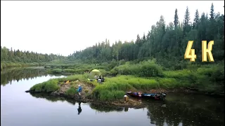 РЫБА СОШЛА С УМА, МОЩНЫЙ КЛЕВ | РЫБАЛКА НА ТАЕЖНОЙ РЕКЕ | ЖИВЕМ В ПАЛАТКЕ НА БЕРЕГУ ТАЕЖНОЙ РЕКИ