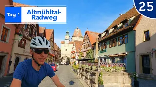 Rothenburg - Zeitreise ins Mittelalter | Altmühltal-Radweg Tag 1 | #25 von 51 | 12-Wochen-Radreise