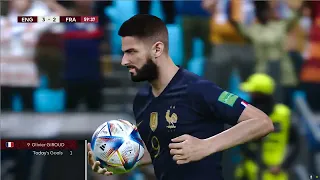 England vs France - Quarter Final - FIFA WORLD CUP 2022 - PES 2021 PC GAMEPLAY