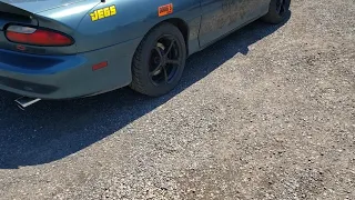 1994 Camaro LT1 custom exhaust, straight pipe.