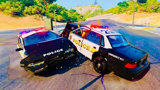 Epic POLICE Chase🔥 - Dummy Drive #2 [BeamNG.Drive]