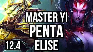 MASTER YI vs ELISE (JNG) | Penta, Legendary, 18/2/4, 1.1M mastery | EUW Master | 12.4