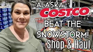 Costco Shop & Grocery Haul | Beating the Alaska Snowstorm