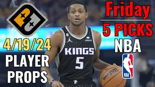 PRIZEPICKS NBA FRIDAY 4/19 CORE PLAYER PROPS!! PLAY IN!