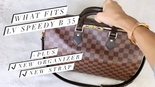 Packing My LV Speedy Bandouliere 35! Plus New Organizer + New Strap! 🤗