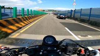 YAMAHA XSR900 /SPARK EXHAUST SOUND /GOPRO