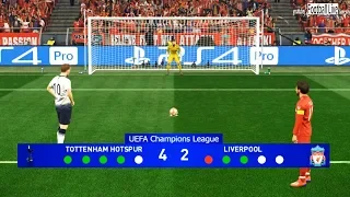 PES 2019 | Tottenham vs Liverpool | Penalty Shootout | Final UEFA Champions League (UCL) | Gameplay