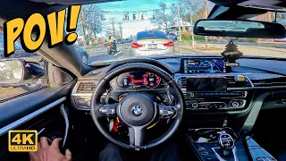 Pulling Up To Work In My BMW 440i