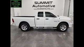 2017 RAM 1500 EXPRESS QUAD SHORT BRIGHT WHITE HEMI 4K WALKAROUND 14369ZA