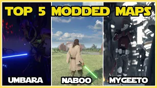 TOP 5 MODDED MAPS - STAR WARS Battlefront 2 Mod Showcase