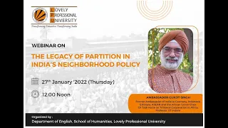 The Legacy of Partition in India’s Neighborhood Policy”