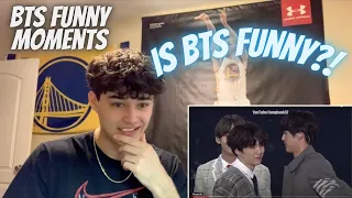 IS BTS FUNNY? BTS Funny Moments (Try Not to Laugh Challenge) REACTION!!!