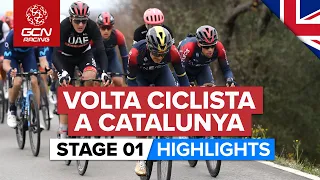 Uphill Sprint To The Line! | Volta A Catalunya 2022 Stage 1 Highlights