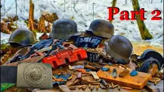 EXCAVATION OF A GERMAN DUGOUT FULL OF WWII ARTIFACTS. PART 2 / WWII METAL DETECTING