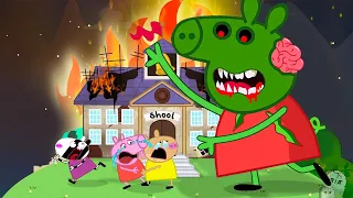 Zombie Apocalypse, Peppa Pig Turn Into Giant Zombie At School🧟‍♀️| Peppa Pig Funny Animation