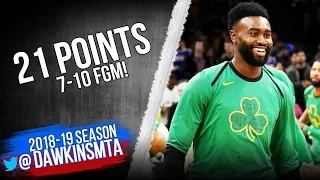 Jaylen Brown Full Highlights 2018 12 05 Celtics vs Knicks   21 Pts 7 10 FGM!  FreeDawkins