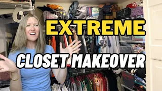 EXTREME CLOSET DECLUTTER  |  MASSIVE MAKEOVER (I got rid of half my clothes!)