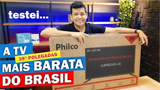 TV PHILCO 39" PTV39G50D VALE A PENA? Testei e...