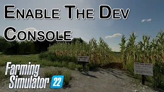Enable Dev Console - A Farming Simulator 22 How To