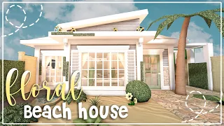 No Gamepass Floral Beach One-Story Family House Speedbuild and Tour - iTapixca Builds