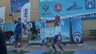 Morozov Igor Snatch 32kg 189reps - Cup of Russia 25.09.2016/ Морозов Игорь Рывок 189раз КР2016