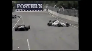 1993 F1 Australian GP-Q1 - Jean-Marc Gounon spin