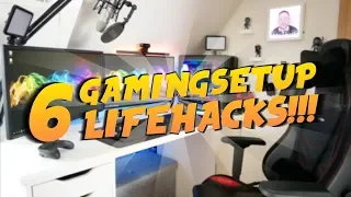 6 SEHR NÜTZLICHE GAMING SETUP LIFE HACKS !!!