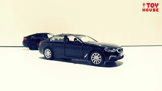 Моделька машинка BMW M550i 1/32 распаковка и обзор коллекционной железной модели!