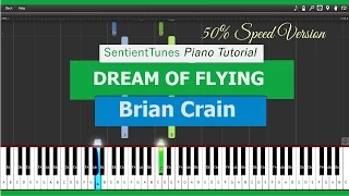 Dream Of Flying - Piano Tutorial 50% Speed - Brian Crain