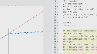 Online Parameter Estimation Commands