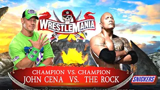 JOHN CENA VS THE ROCK | WRESTLEMANIA CHAMPIONSHIP MATCH | WWE 2K22 (PS5 UHD) [4K 60FPS]