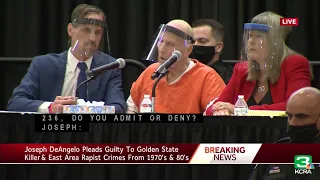 GOLDEN STATE KILLER CASE | Joseph DeAngelo is continuing to plead guilty