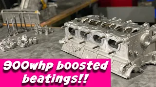 900whp street 4G63 head tear down!