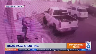 Surveillance video captures aftermath of road rage shooting