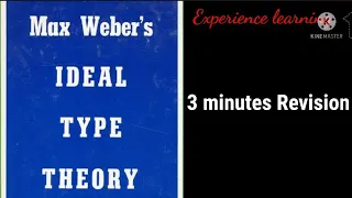 Ideal types...max weber