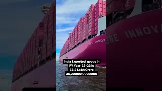 Do you know how much Goods India Exported in Financial year 2022-2023, Import Export Business