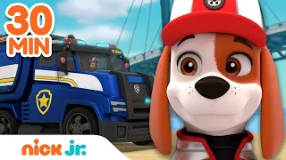 PAW Patrol Big Truck Pups Rescue Adventure Bay! w/ Al & Chase | 30 Minute Compilation | Nick Jr.