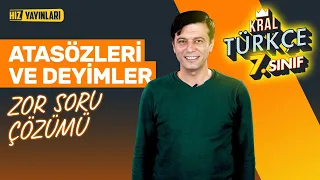 Deyimler ve Atasözleri Konu Anlatımı ve Zor Soru Çözümü: 7. Sınıf Türkçe | Hız Yayınları Ortaokul