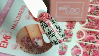 ОЧЕНЬ красивый дизайн ногтей в стиле E.Mi NAILDRESS | слайдеры, гель лак, литье, розы, вензеля!